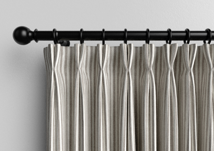 Emily Bond Oscar Stripe, Smoke - Made to Measure Curtains - Image 10